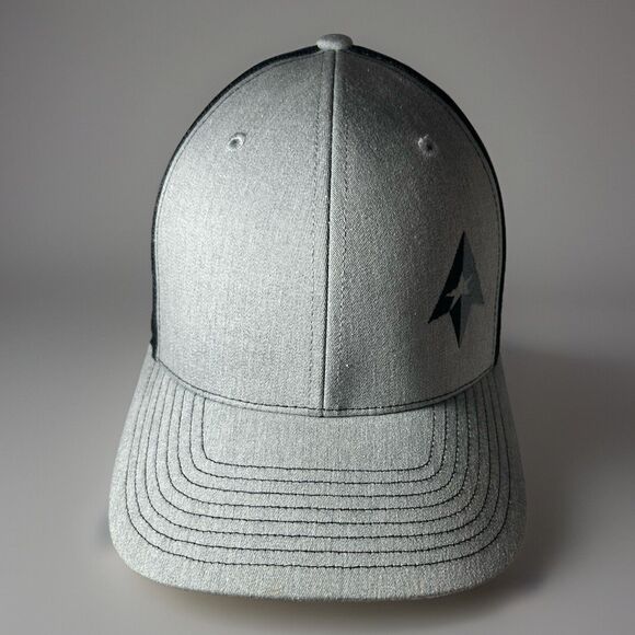 True North Steel Strapback Mesh Back Grey & Black Snap Back Trucker Cap - Picture 2 of 8